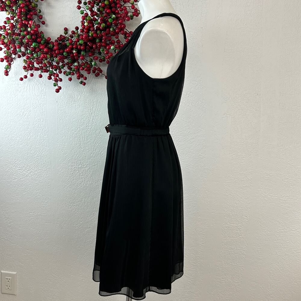White House Black Market Button back chiffon halter dress Size 6 - Picture 5 of 11